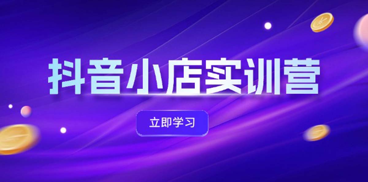 （12199期）抖音小店最新实训营，提升体验分、商品卡 引流，投流增效，联盟引流秘籍-轻创淘金网