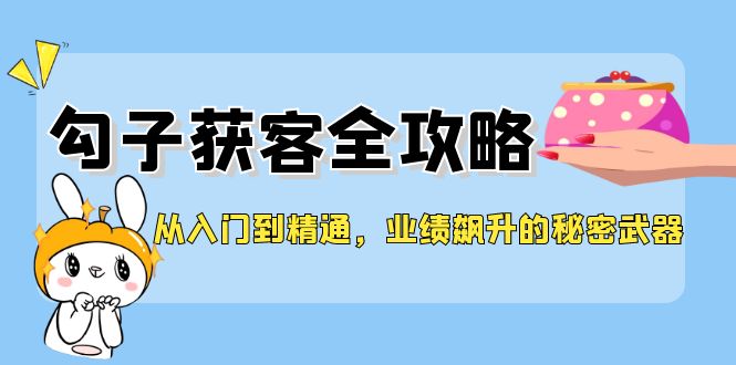 （12247期）从入门到精通，勾子获客全攻略，业绩飙升的秘密武器-轻创淘金网